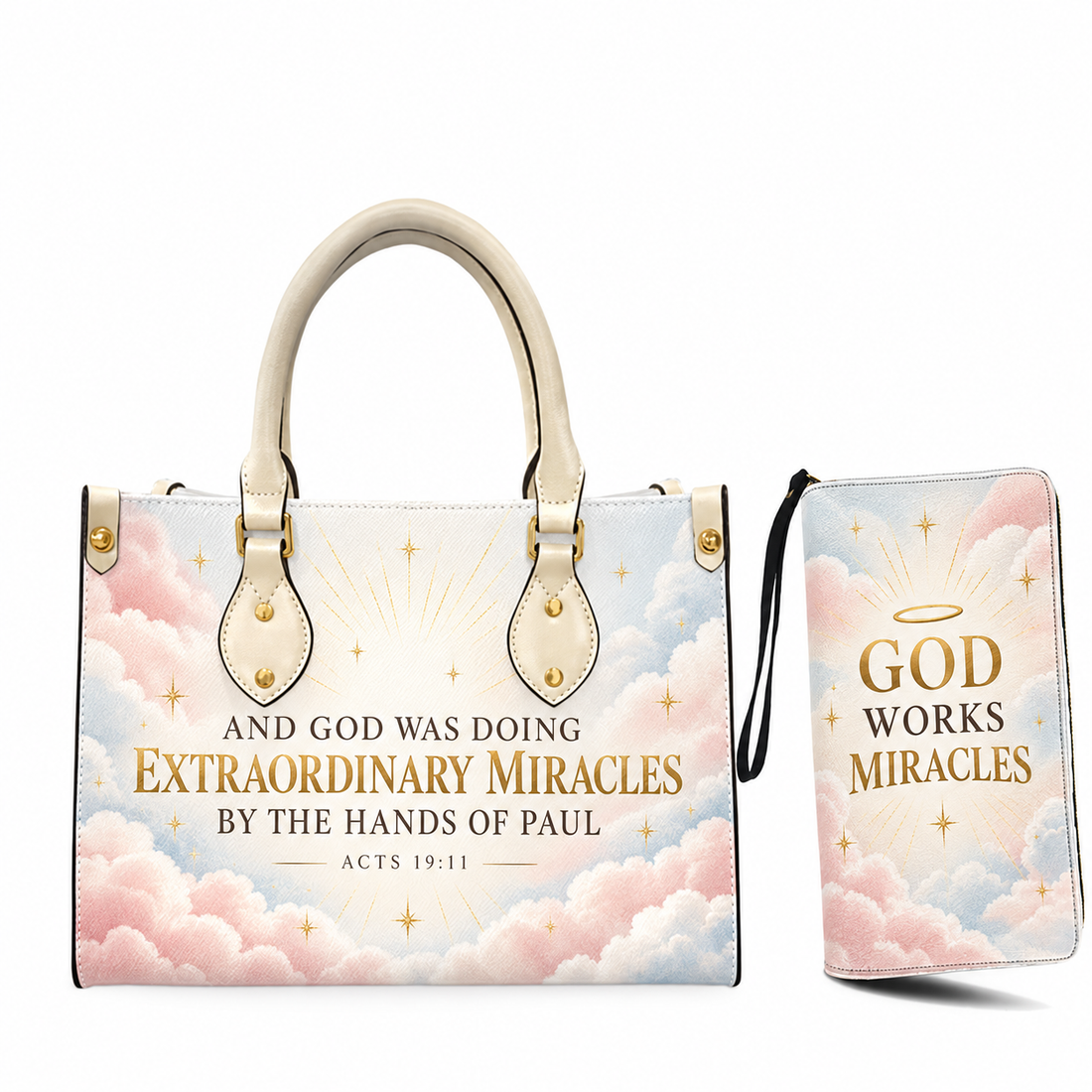 Extraordinary Miracles Handbag & Wristlet Set
